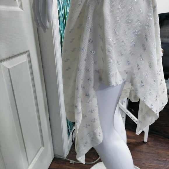 Club Monaco Boho Whimsy Artsey Twee Hankerchief Y2K Dropwaist Dress Size 00 NWT - Picture 9 of 11